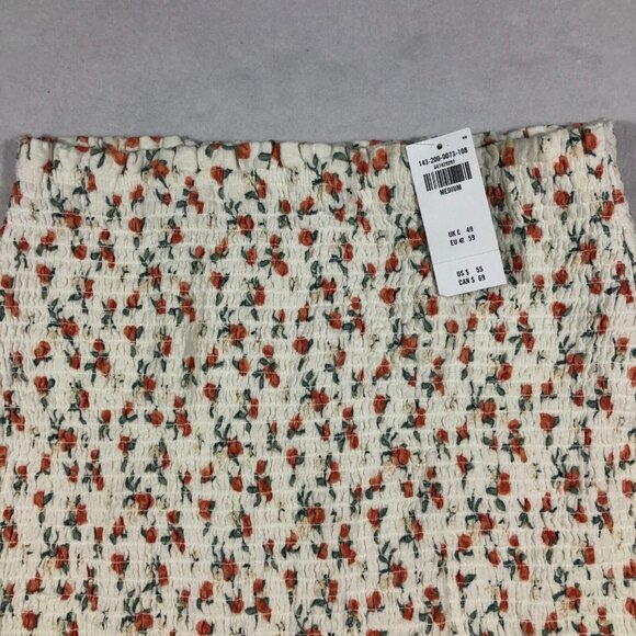 Abercrombie & Fitch Skirt Womens Medium Fruit Floral Print Mini Casual NEW $55 - Picture 2 of 10